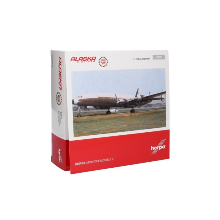 Herpa Alaska Airlines Lockheed L-1649A Starliner – produktbillede 5