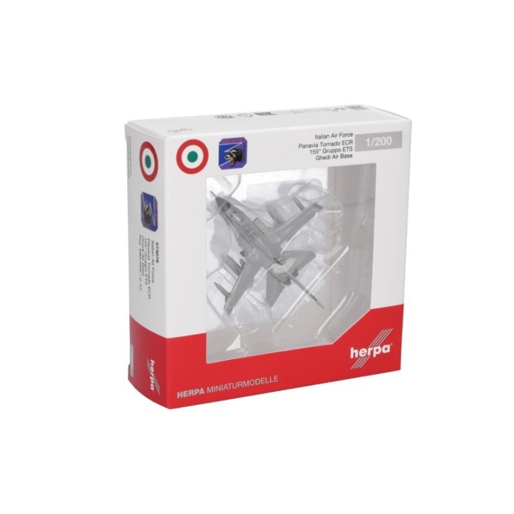 Herpa Italian Air Force Panavia Tornado ECR - 155° Gruppo ETS Ghedi Air Base – produktbillede 5