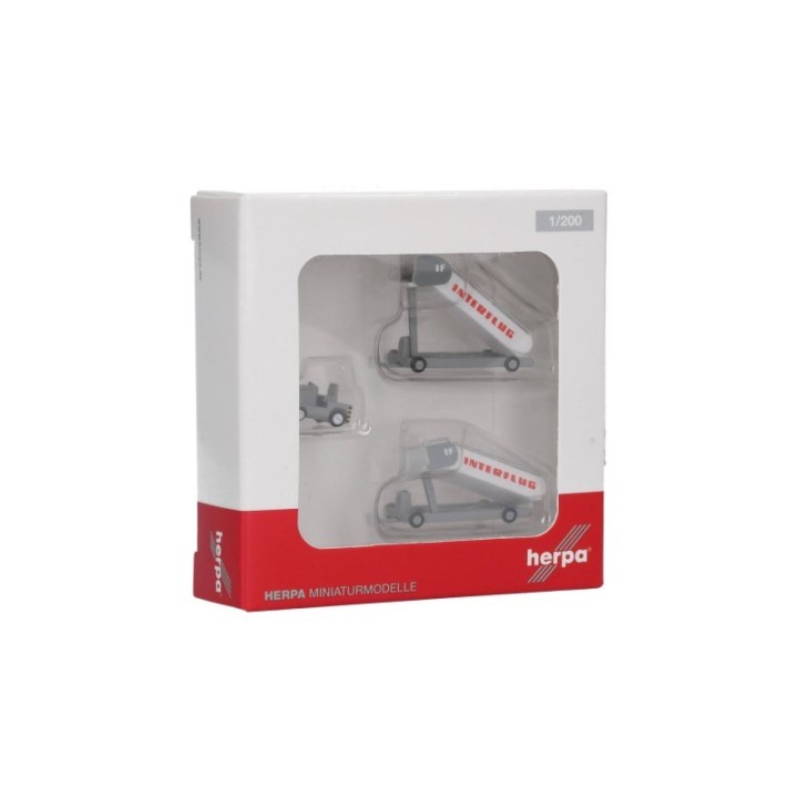 Herpa Interflug historic passenger stairs (2) with tractor (1) – produktbillede 5
