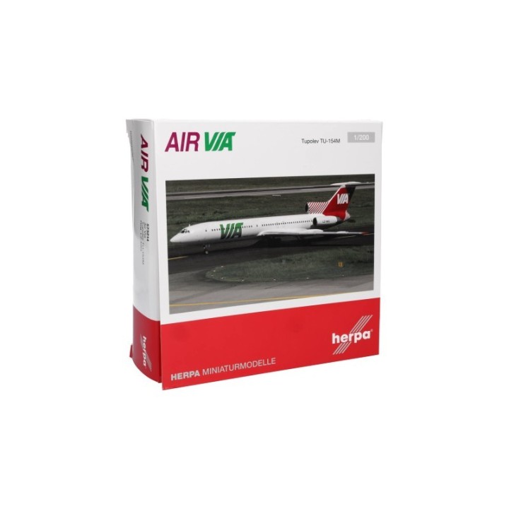 Herpa Air Via Tupolev TU-154M – produktbillede 5