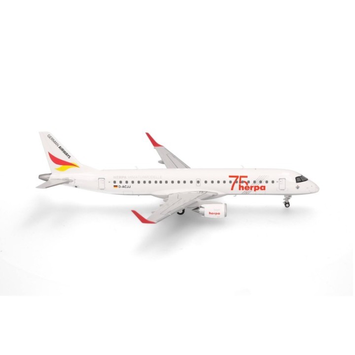 Herpa German Airways Embraer E190 Herpa 75 Years