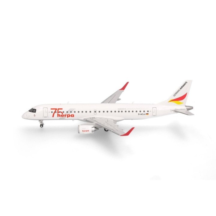 Herpa German Airways Embraer E190 Herpa 75 Years – produktbillede 2