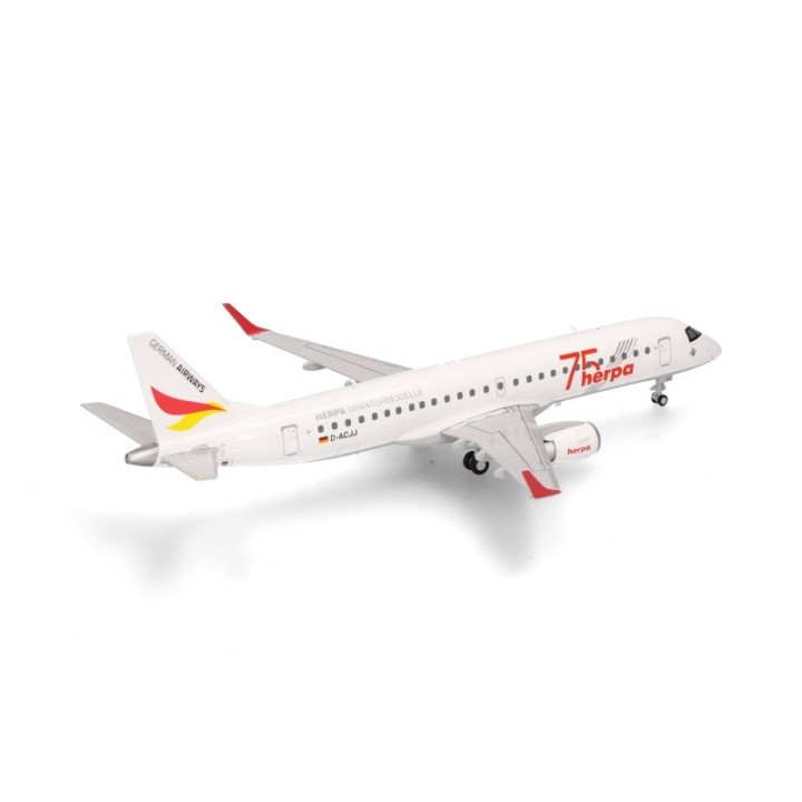 Herpa German Airways Embraer E190 Herpa 75 Years – produktbillede 3