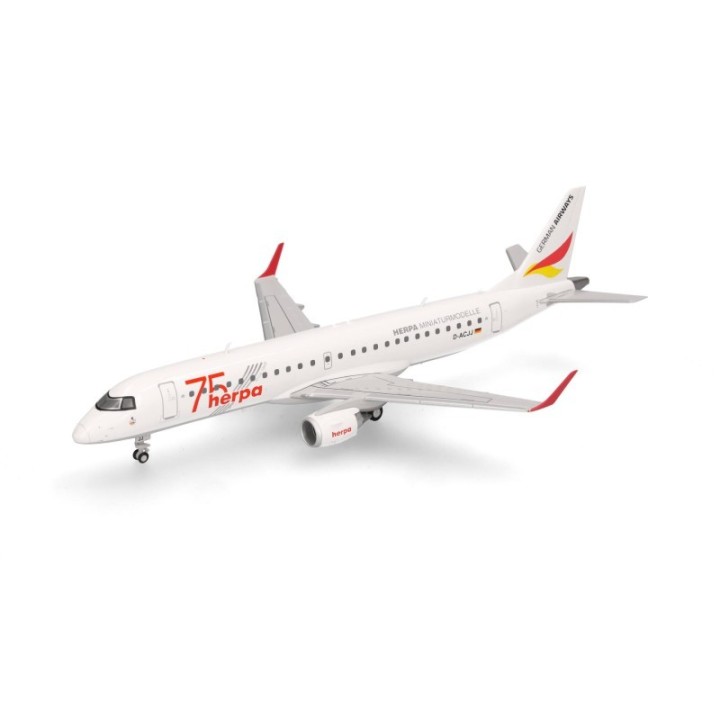 Herpa German Airways Embraer E190 Herpa 75 Years – produktbillede 4
