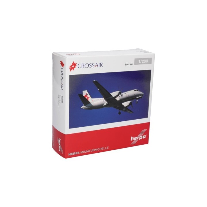 Herpa Crossair Saab 340 (last color scheme) – produktbillede 5