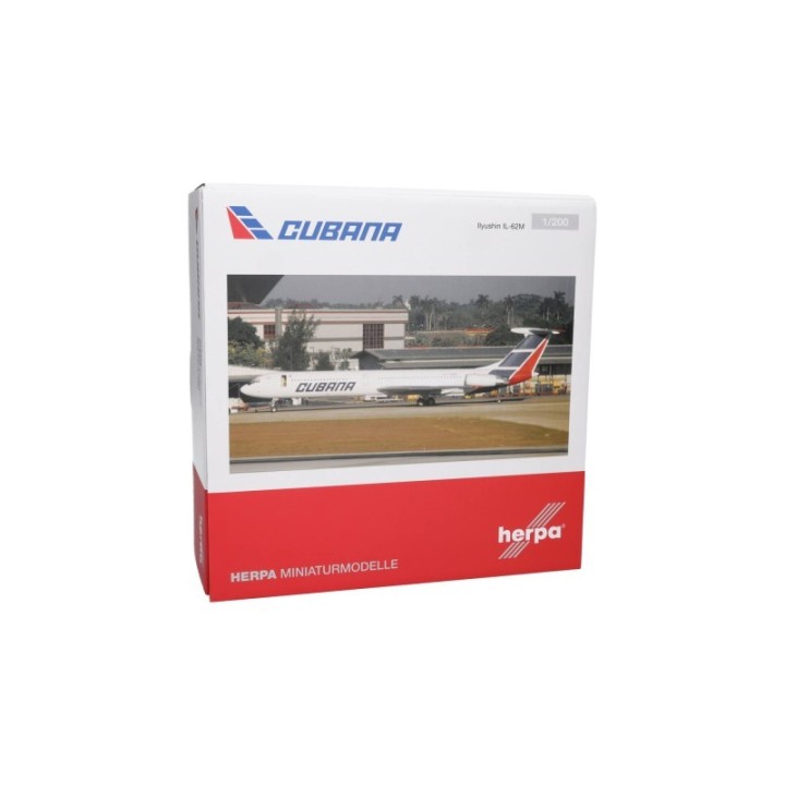 Herpa Cubana de Aviación Ilyushin IL-62M – produktbillede 5