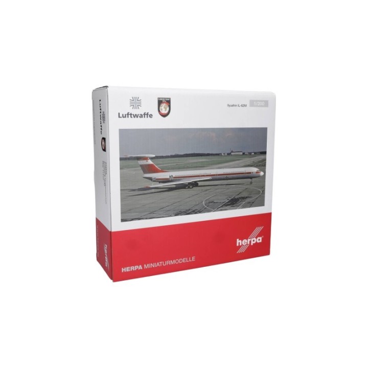 Herpa Luftwaffe Flugbereitschaft Ilyushin IL-62M – produktbillede 5