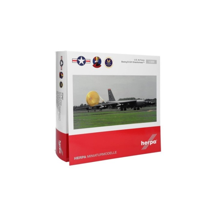Herpa USAF Boeing B-52H Stratofortress - 23rd BS Barons 5th BW Minot Air Base Excalibur - 60-0044 – produktbillede 5