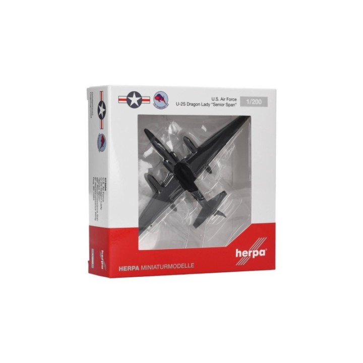 Herpa USAF Lockheed U-2S Dragon Lady Senior Span - 99th Reconnaissance Sqn 9th RW Beale AB - 80-1084 – produktbillede 5