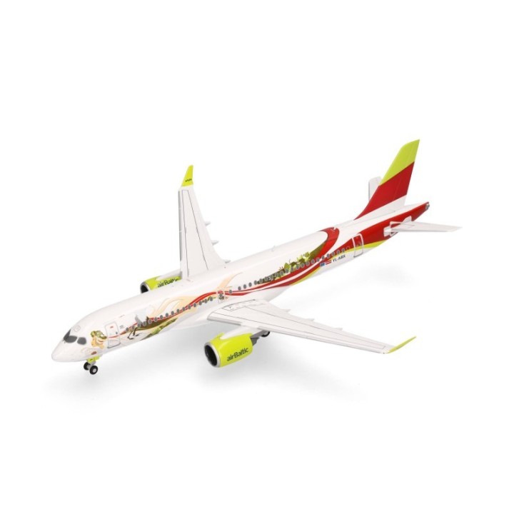 Herpa AirBaltic Airbus A220-300 50th A220 - YL-ABX – produktbillede 4