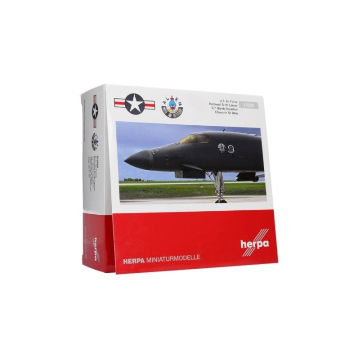 Herpa U.S. Air Force Rockwell B-1B Lancer - 37th Bomb Sqn Ellsworth AB Alien with an Attitude - 86-0108 – produktbillede 5