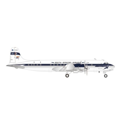 Herpa South African Airways Douglas DC-7B - with saddle fuel tanks