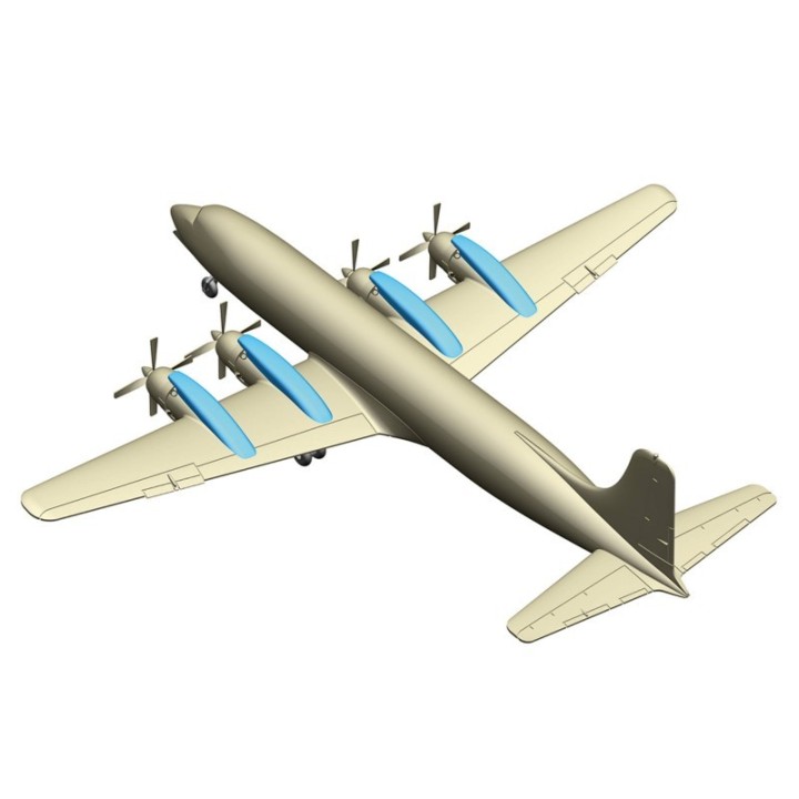 Herpa South African Airways Douglas DC-7B - with saddle fuel tanks – produktbillede 2
