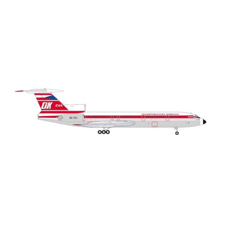 Herpa CSA Czechoslovak Airlines Tupolev TU-154M