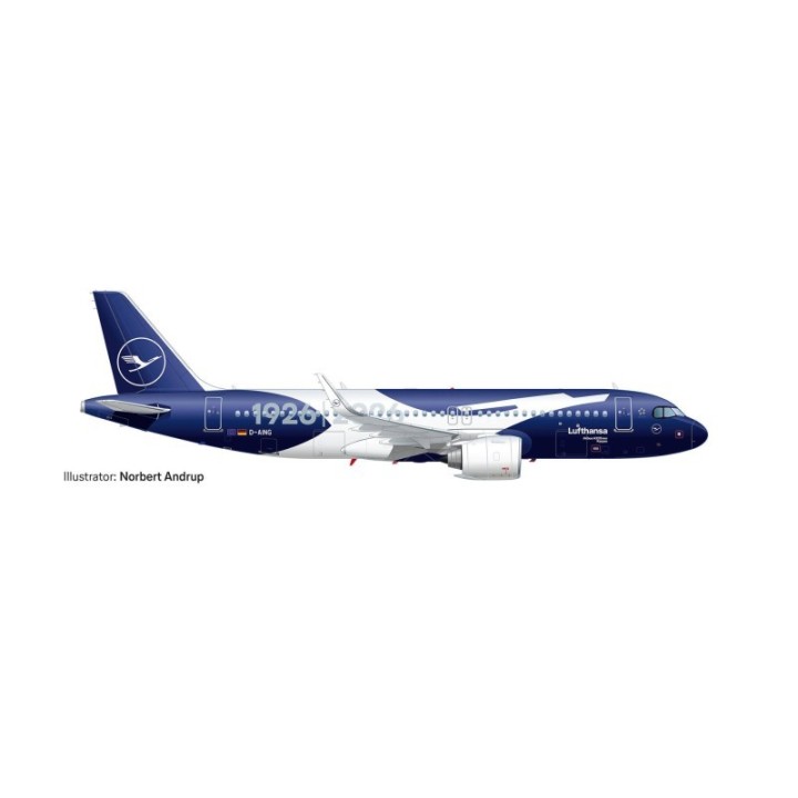 Herpa Lufthansa Airbus A320neo 100 år