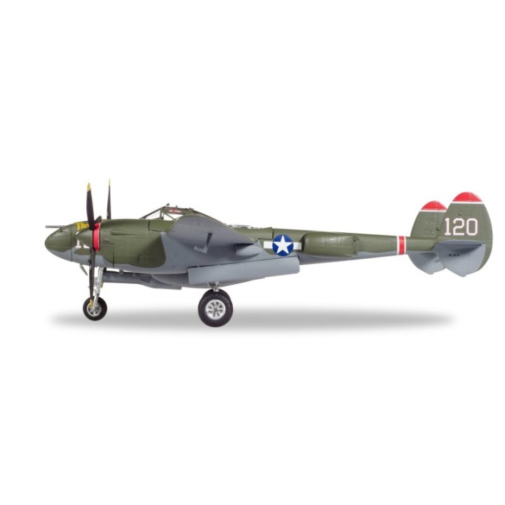 Herpa U.S. Army Air Forces P-38L Lightning - Capt V.E. Jett 431st Fighter Squadron Thoughts Of Midnite – produktbillede 2