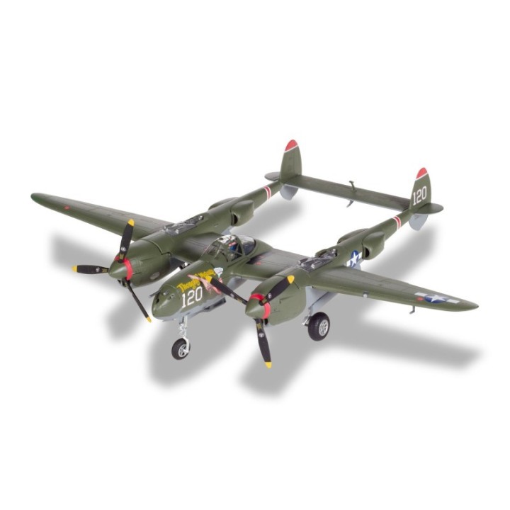 Herpa U.S. Army Air Forces P-38L Lightning - Capt V.E. Jett 431st Fighter Squadron Thoughts Of Midnite – produktbillede 3