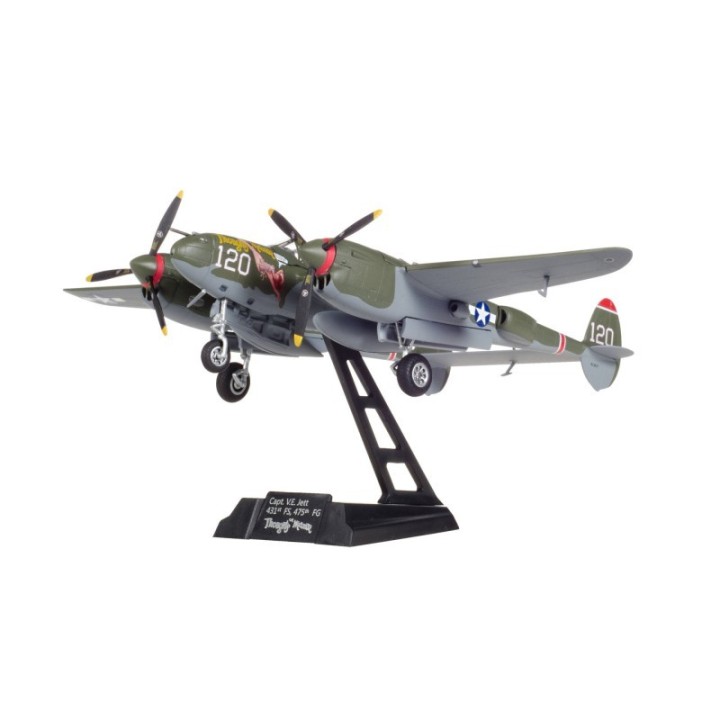 Herpa U.S. Army Air Forces P-38L Lightning - Capt V.E. Jett 431st Fighter Squadron Thoughts Of Midnite – produktbillede 4