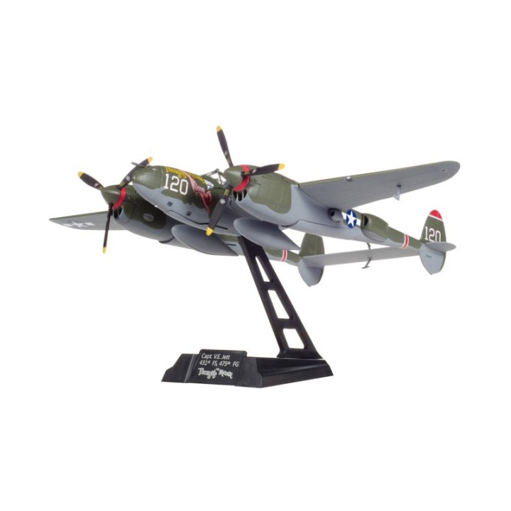 Herpa U.S. Army Air Forces P-38L Lightning - Capt V.E. Jett 431st Fighter Squadron Thoughts Of Midnite – produktbillede 5