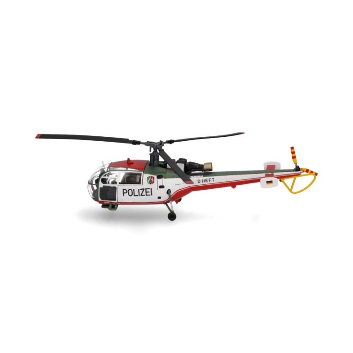 Herpa Polizeifliegerstaffel Nordrhein-Westfalen Sud Aviation SA 319 Alouette III – produktbillede 2