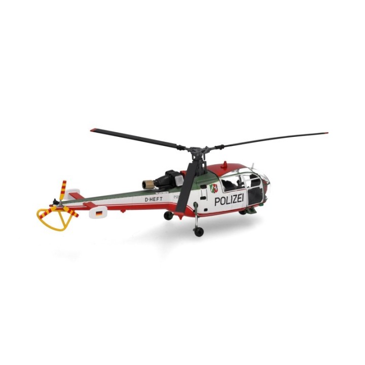 Herpa Polizeifliegerstaffel Nordrhein-Westfalen Sud Aviation SA 319 Alouette III – produktbillede 3