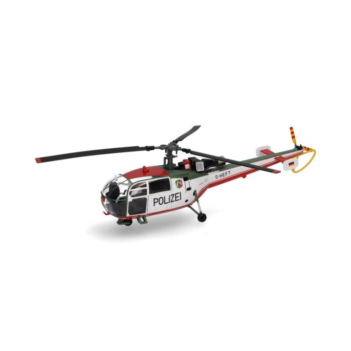 Herpa Polizeifliegerstaffel Nordrhein-Westfalen Sud Aviation SA 319 Alouette III – produktbillede 4
