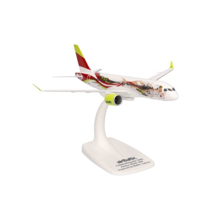 Herpa AirBaltic Airbus A220-300 50th A220 - YL-ABX – produktbillede 3