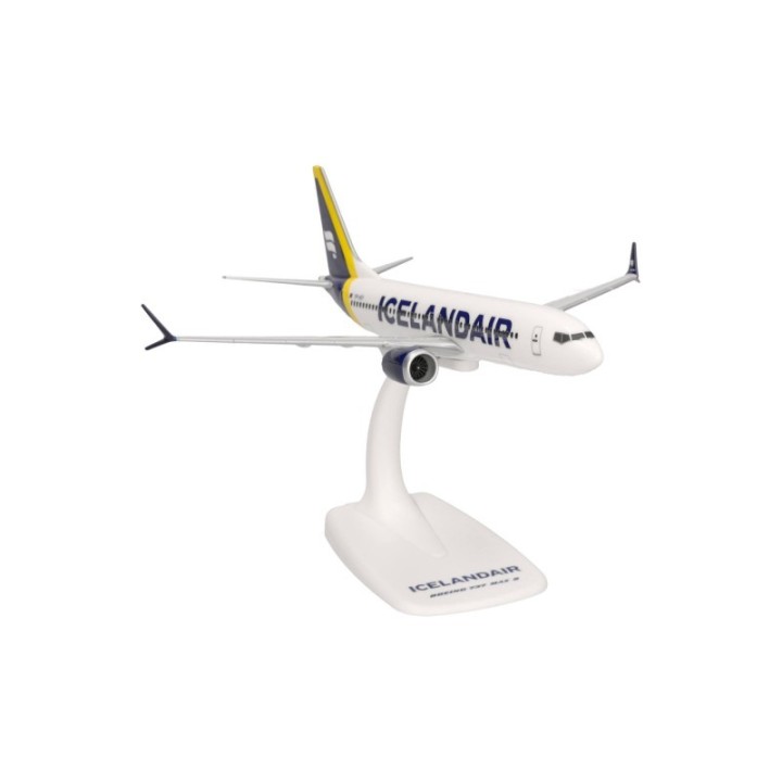 Herpa Icelandair Boeing 737 Max 8 - yellow tail stripe – produktbillede 3