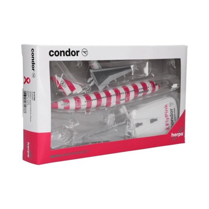 Herpa Condor Airbus A320 FlyPink presenning – produktbillede 5