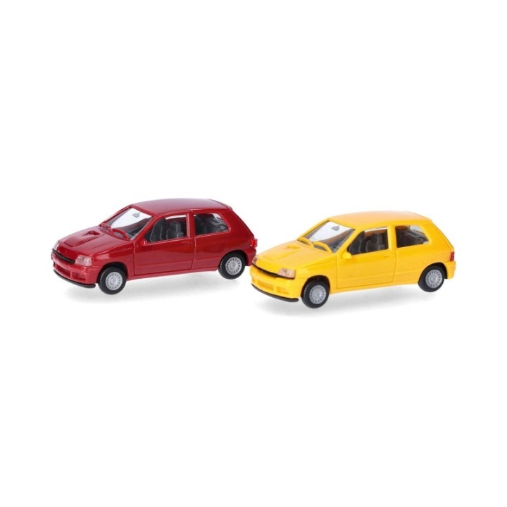 Herpa MiniKits Renault Clio 16V Jaune/Rouge Etrusque – produktbillede 2