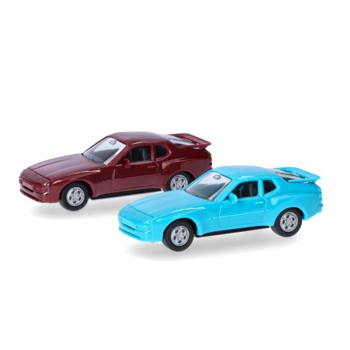 Herpa MiniKit Porsche 944 rød/blå