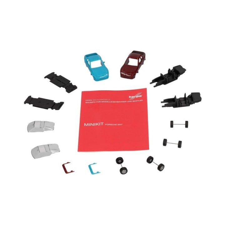 Herpa MiniKit Porsche 944 rød/blå – produktbillede 3