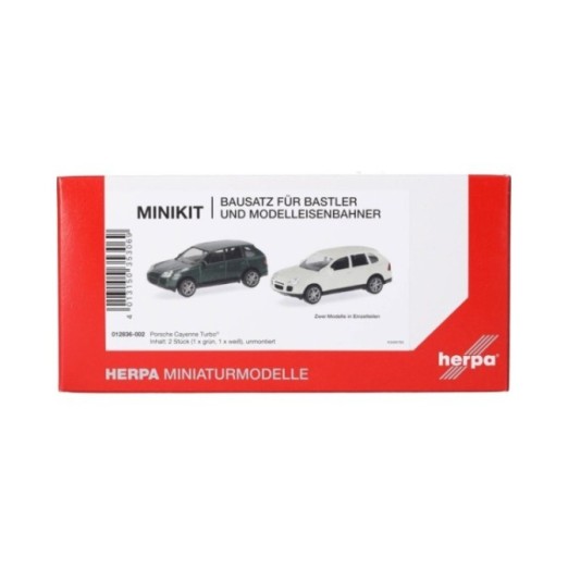 Herpa MiniKits Porsche Cayenne Turbo british racing green/sandhvid