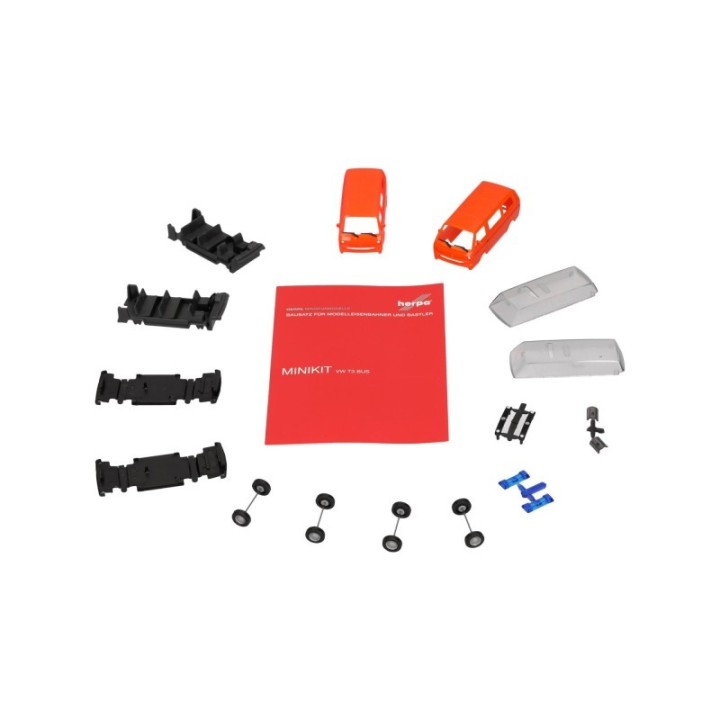 Herpa MiniKit VW T3 Bus leuchtrød undorange 2 stk – produktbillede 2