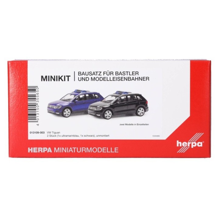 Herpa MiniKit VW Tiguan ultramarinblå und sort (2 stk.)