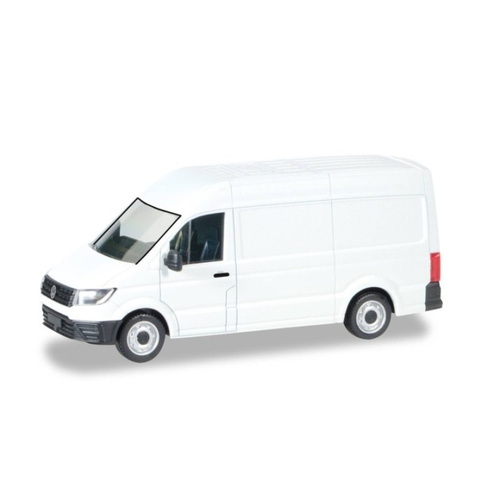 Herpa MiniKit: VW Crafter kassevogn med højt tag. hvid