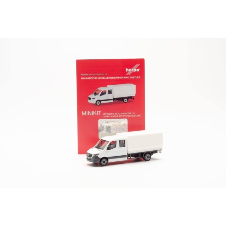 Herpa Minikit: Mercedes-Benz Sprinter neue dobbeltkabine mit lad – produktbillede 3