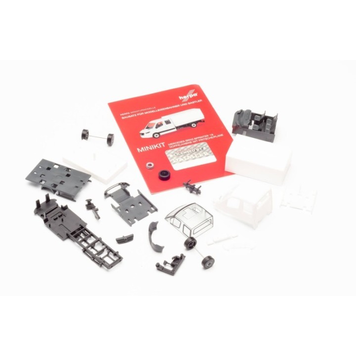 Herpa Minikit: Mercedes-Benz Sprinter neue dobbeltkabine mit lad – produktbillede 4