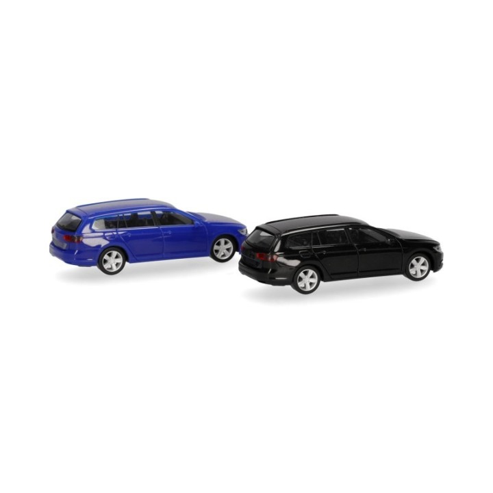 Herpa MiniKit VW Passat Variant sort und ultramarinblå (2 stk.) – produktbillede 3