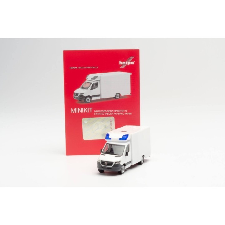 Herpa Mercedes-Benz Sprinter 2018 Fahrtec RTW hvid – produktbillede 4