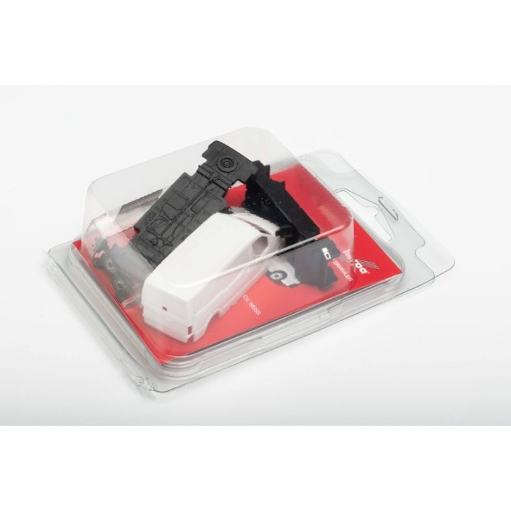 Herpa Minikit MAN TGE kassevogn med lavt tag hvid – produktbillede 3