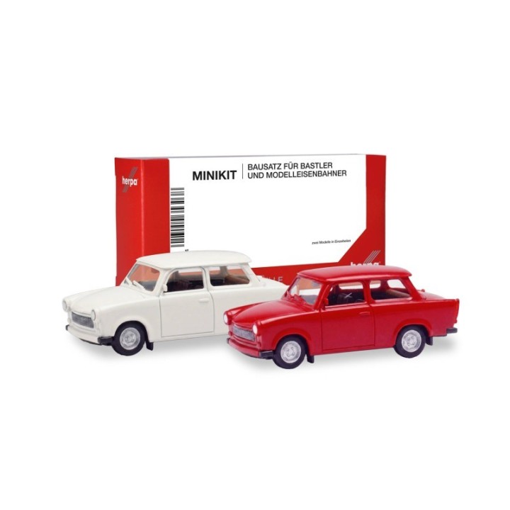 Herpa MiniKit Trabant 601 Limousine hvid/verkehrsrød (2 stk.)
