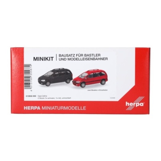 Herpa MiniKit Opel Zafira sort und rød (2 stk.)