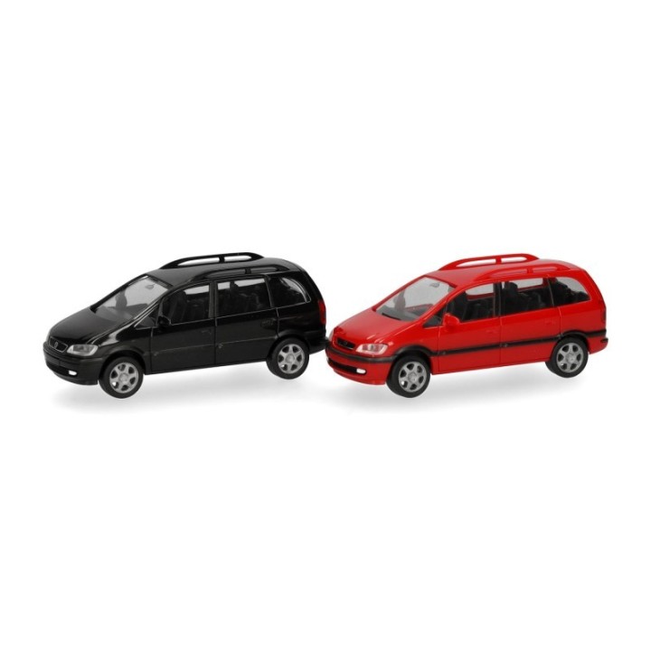 Herpa MiniKit Opel Zafira sort und rød (2 stk.) – produktbillede 2