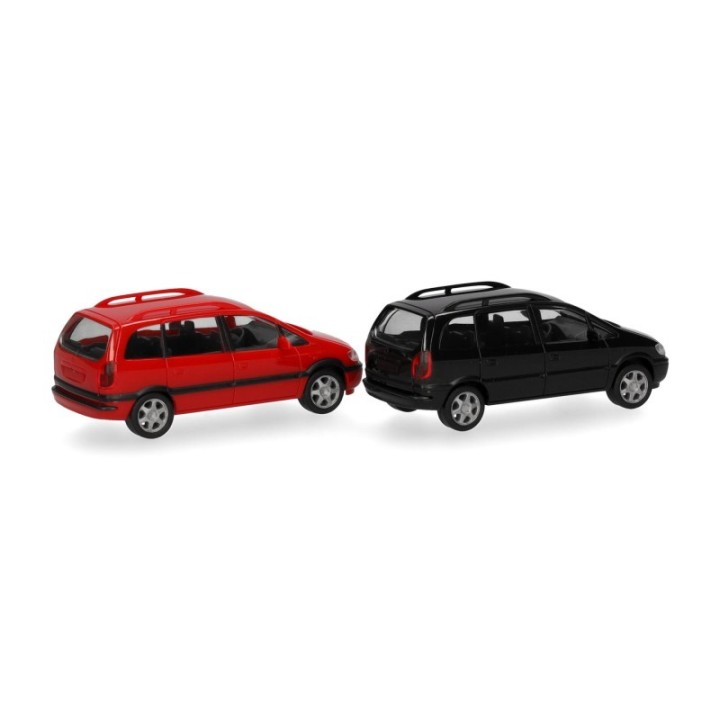 Herpa MiniKit Opel Zafira sort und rød (2 stk.) – produktbillede 3
