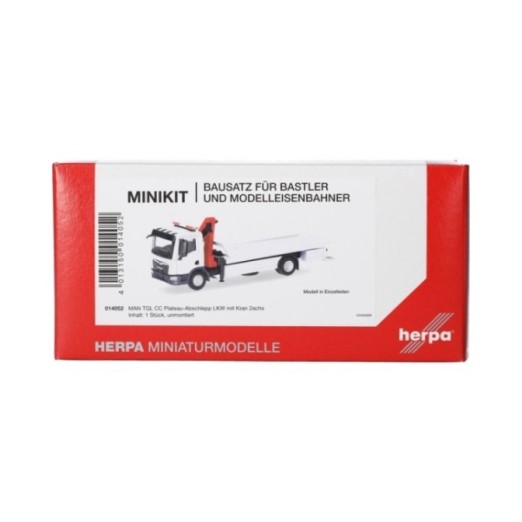 Herpa MiniKit MAN TGM Plateau-Abschlepp-LKW mit Kran (1 stk.)
