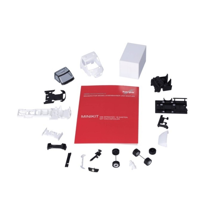 Herpa MiniKit Mercedes-Benz Sprinter 18 Transporter mit Koffer hvid – produktbillede 2