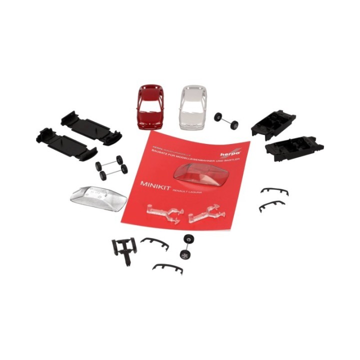 Herpa MiniKit Renault Laguna Sienarød und Arktishvid 2 stk – produktbillede 4