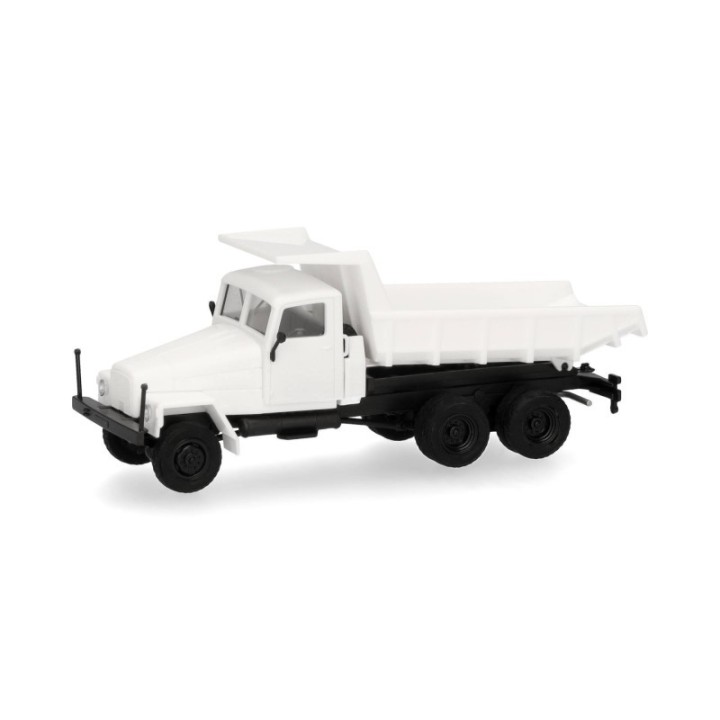Herpa MiniKit IFA G5 Muldenkipper-LKW 3-akslet hvid – produktbillede 2