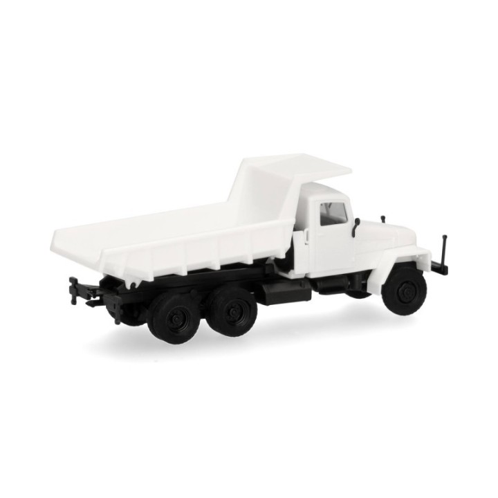 Herpa MiniKit IFA G5 Muldenkipper-LKW 3-akslet hvid – produktbillede 3